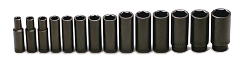 Wright Tool&reg; 6 PT. Deep Impact Socket 14 Piece Set